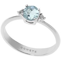 Anello Comete Donna Acquamarina in Oro bianco Acquamarina ANQ294-14 - ANQ294
